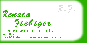 renata fiebiger business card